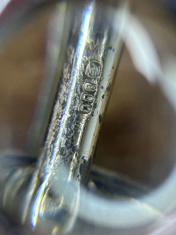 Stare srebrne spinki do mankietów 12.8g 800 próba