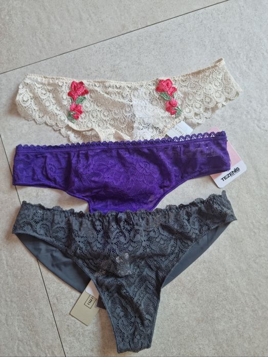 Набір трусиків intimissimi tezenis труси мереживні 3 шт трусы женские