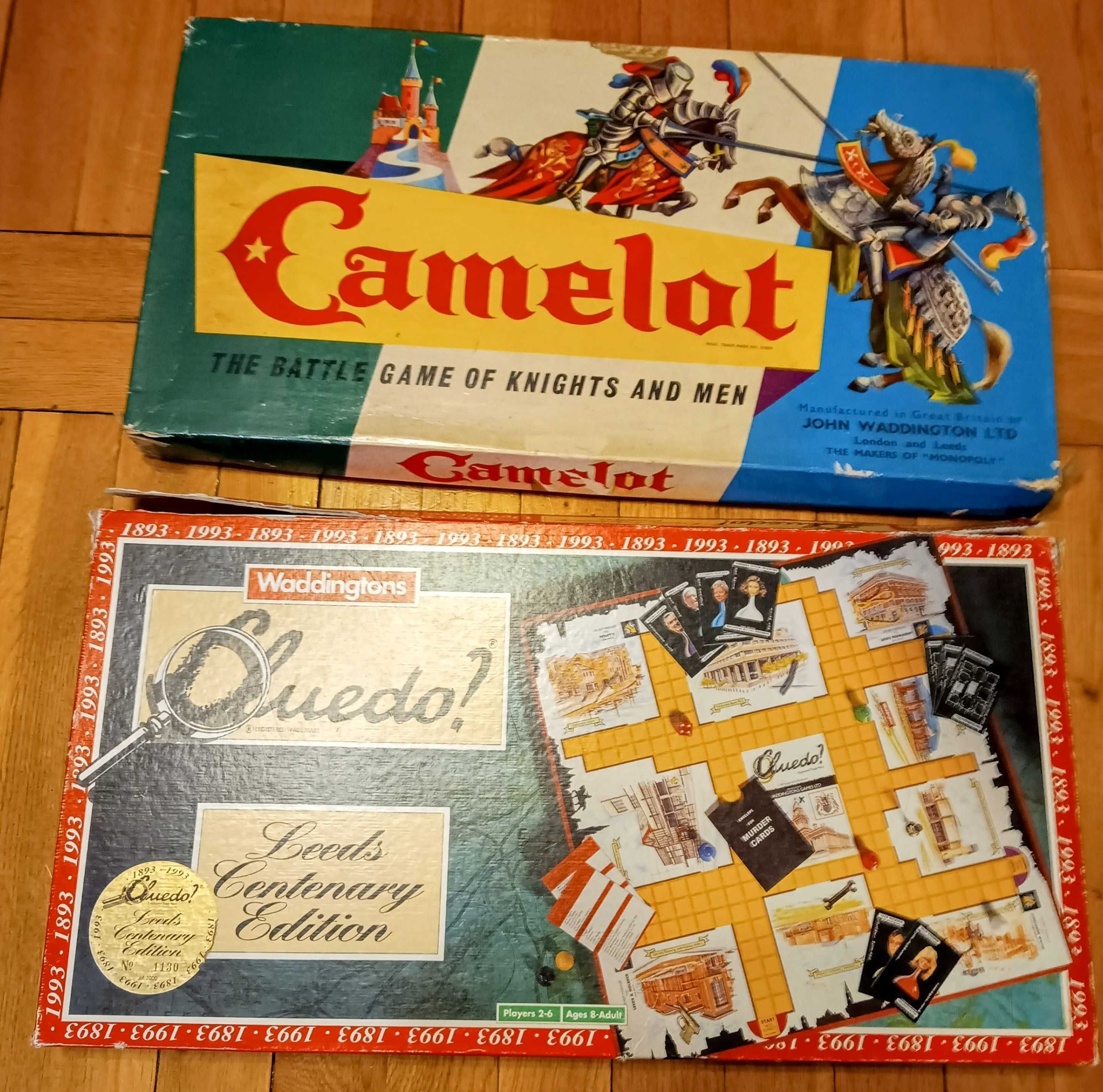 Camelot i Cluedo zestaw gier planszowych retro