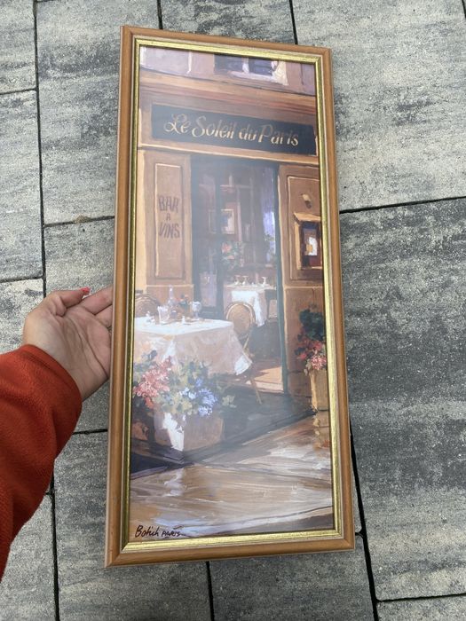 Obraz przedstawiajacy scene w restauracji