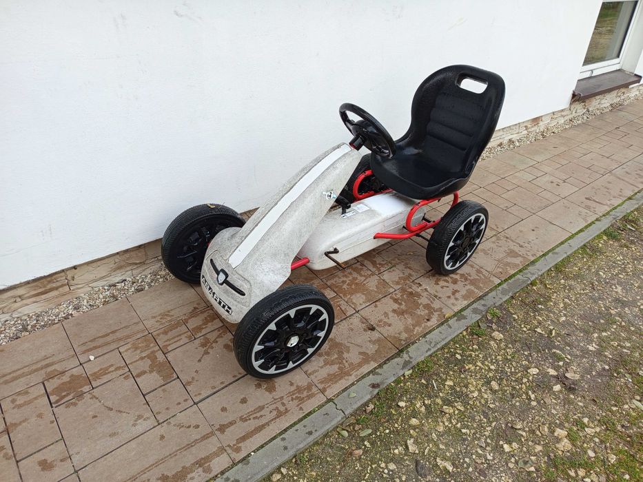 Gokart na pedały dla dziecka duże koła abarth