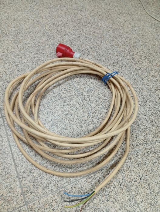 Cabo trifásico creme 4vias 4mm 12metros