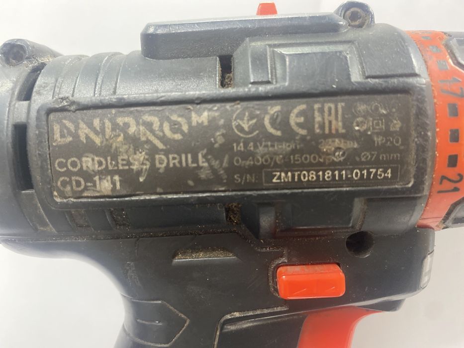 Шуруповерт акумуляторный c акумулятором Dnipro-M CD-141
