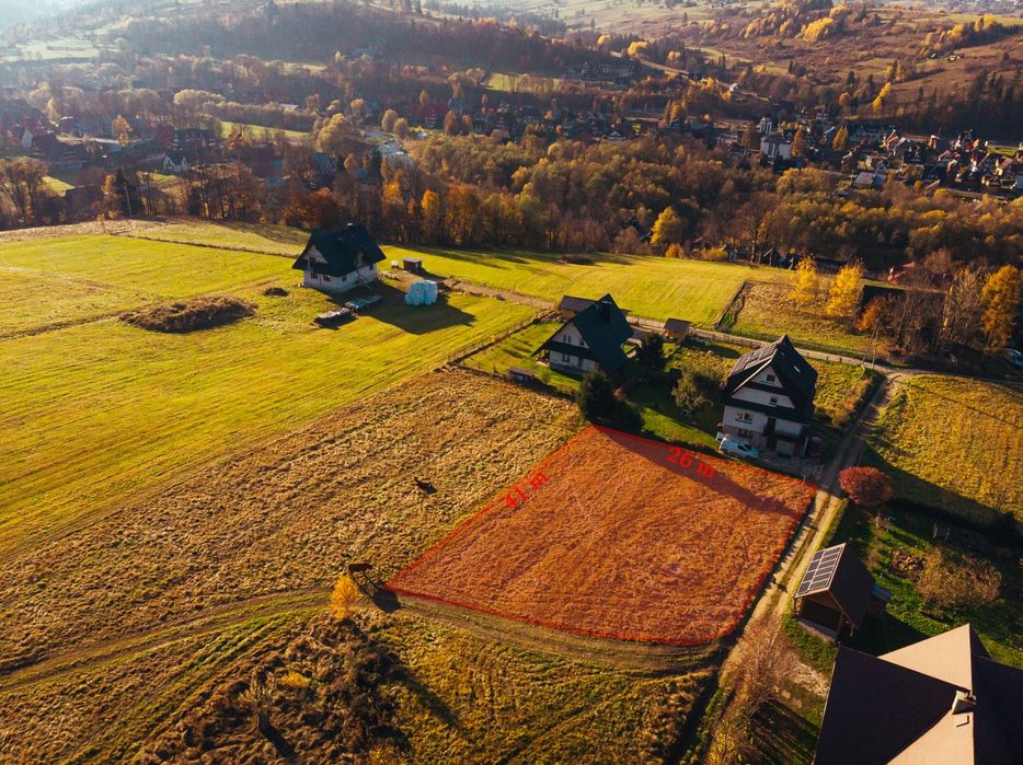 Działka budowlana w Białym Dunajcu
