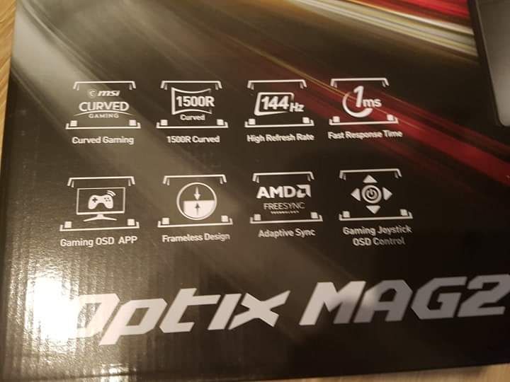 Monitor MSI Optix Uszkodzony