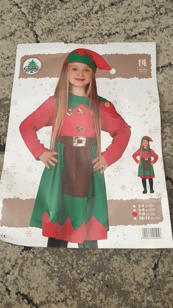Strój karnawałowy elf dla dziewczynki