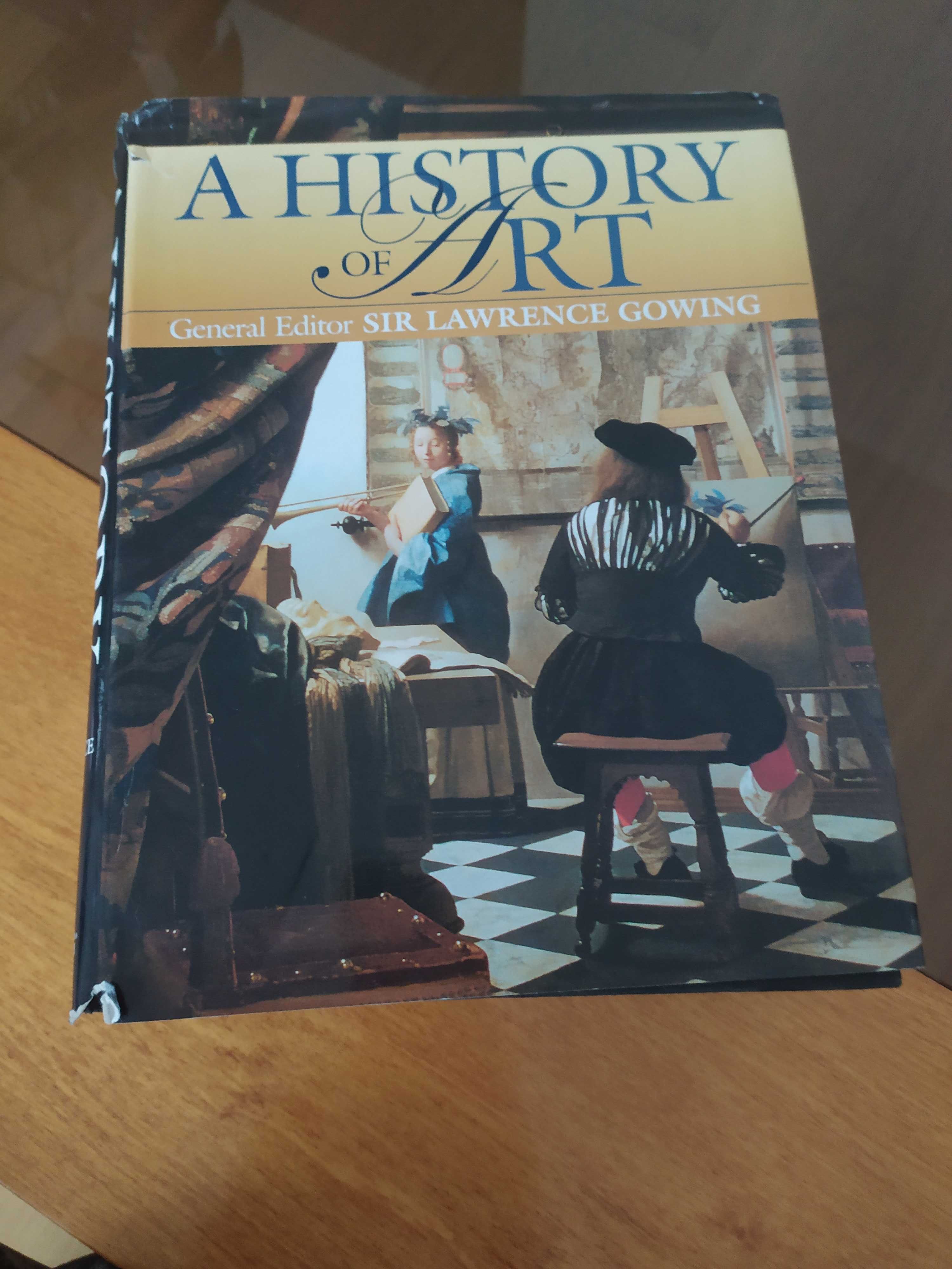 książka historia sztuki A history of Art , gruba książka o sztuce