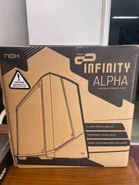 Caixa micro-ATX Nox Infinity Alpha com janela preta