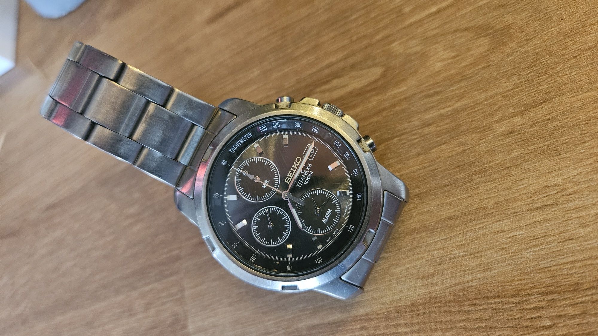 Seiko Tytanowy Alarm oryginał Titan Gratis Casio