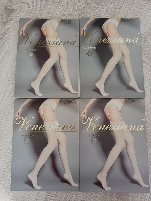 Pończochy do pasa Veneziana Calze Mary