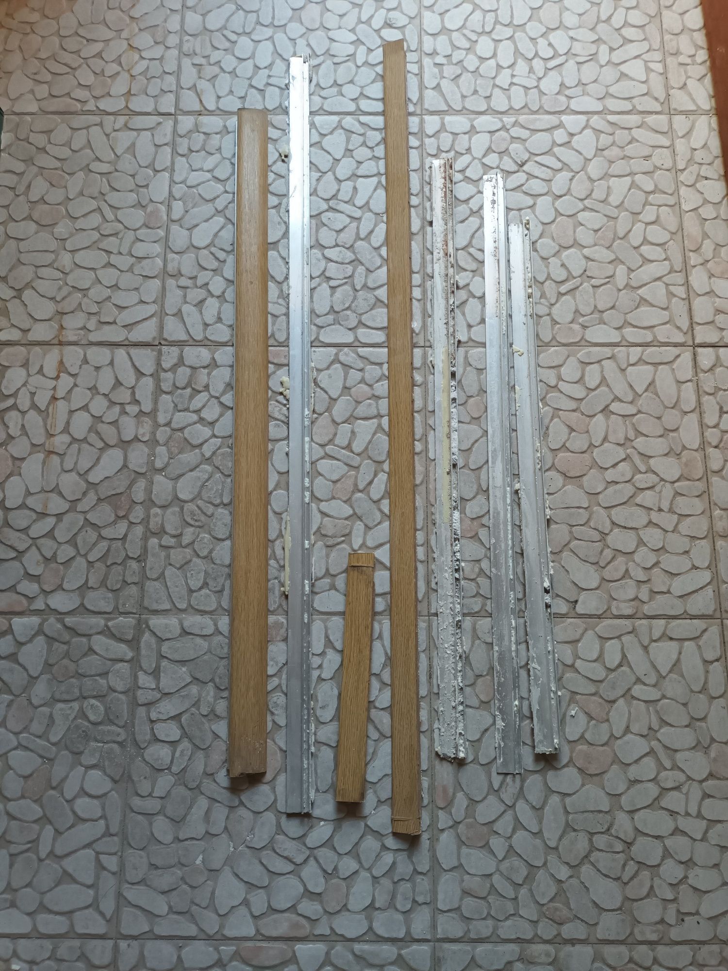 Lote calhas e perfis usados