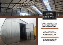 Garaż Blaszany - OCYNKOWANY - Garaże Blaszane  WIATA STALOWA - ESSTAL*