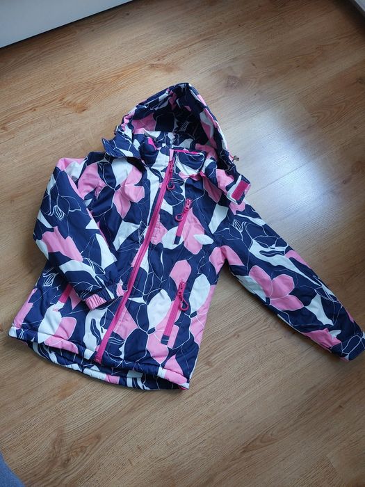 Kurtka narciarska, zimowa r.128 gratis spodnie i czapka