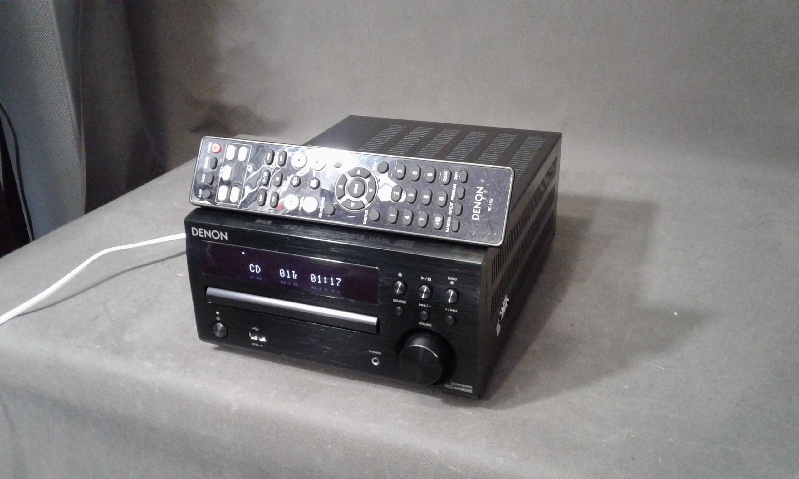 DENON RCD-40DAB,pilot, mini wieża stereo