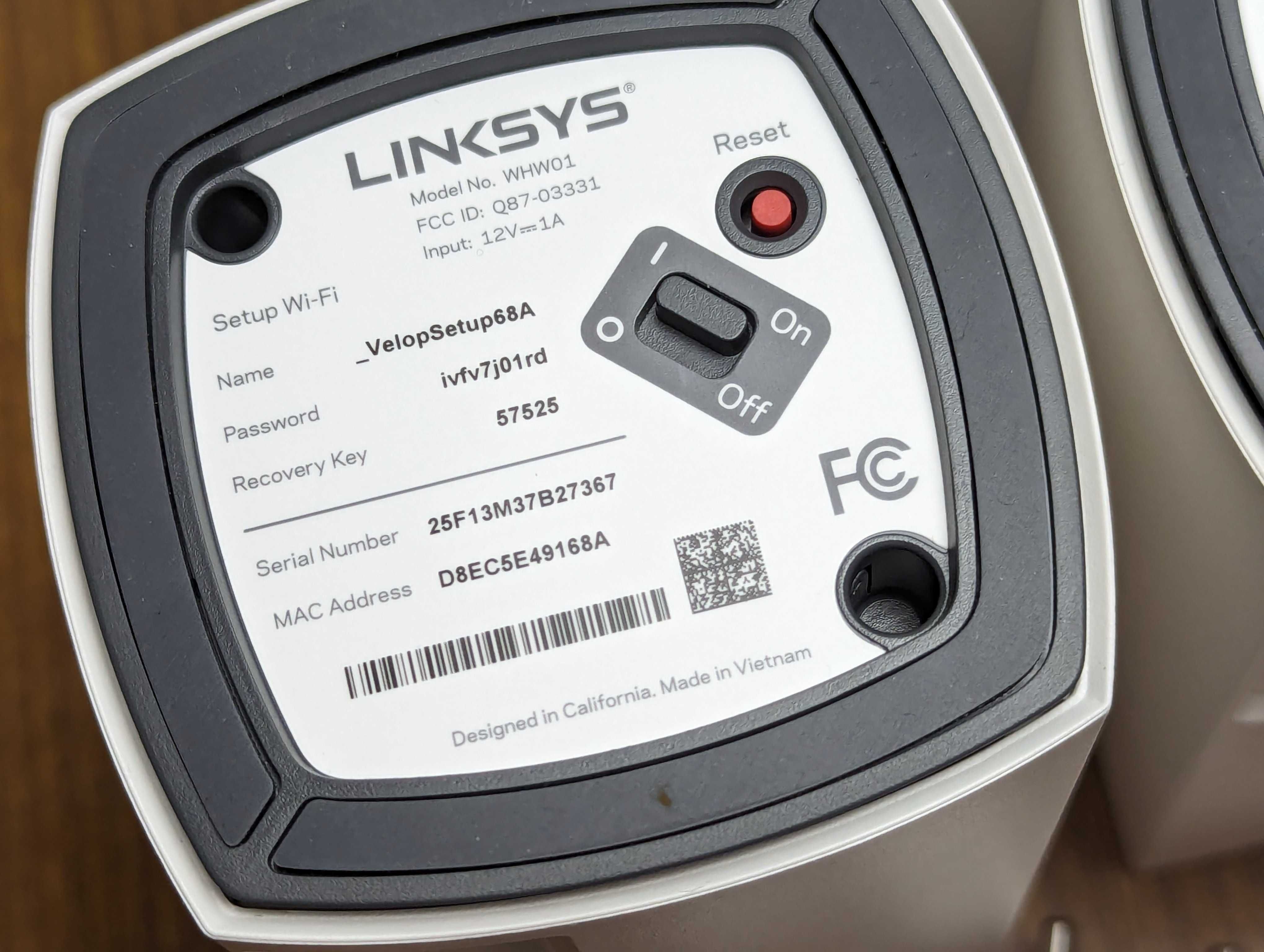 3 Роутера WiFi Mesh система Linksys Velop WHW01 CISCO 3 диап. гиг