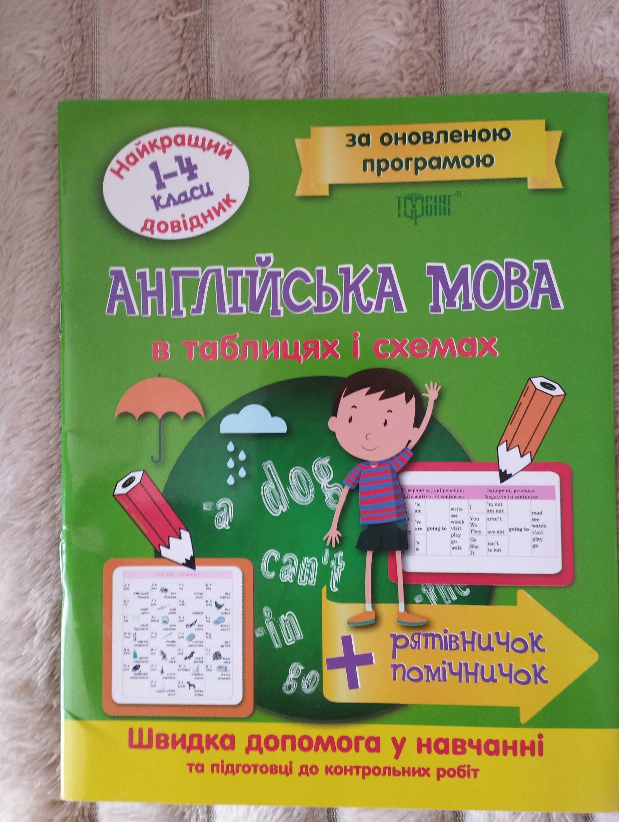 Довідник школяра з англійської мови у таблицях і схемах, 1-4 клам