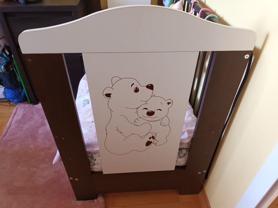Łóżeczko wraz z materacem 60x120
