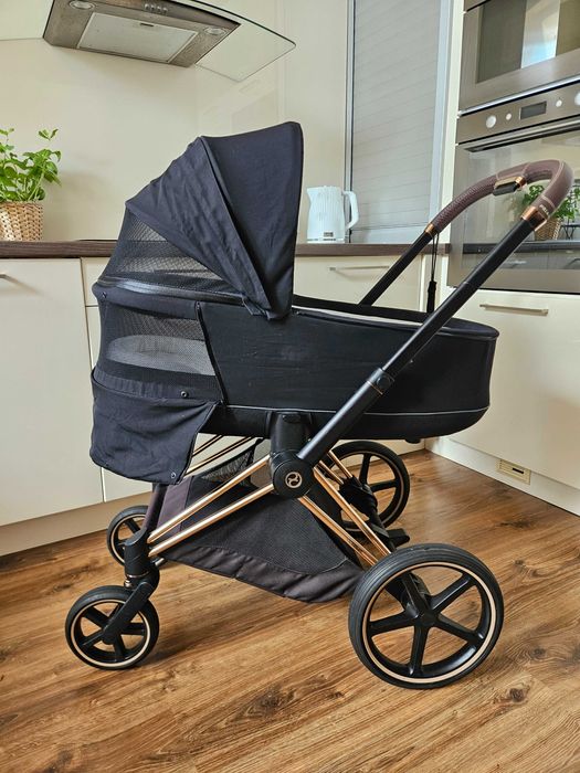 Cybex Priam 2.0 gondola spacerówka stelaż komplet Deep Black
