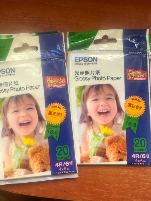 Фотобумага Бумага Epson новая  10х15