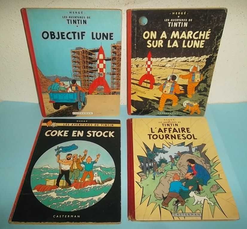 Colecção TINTIN em francês, álbuns desde 1946