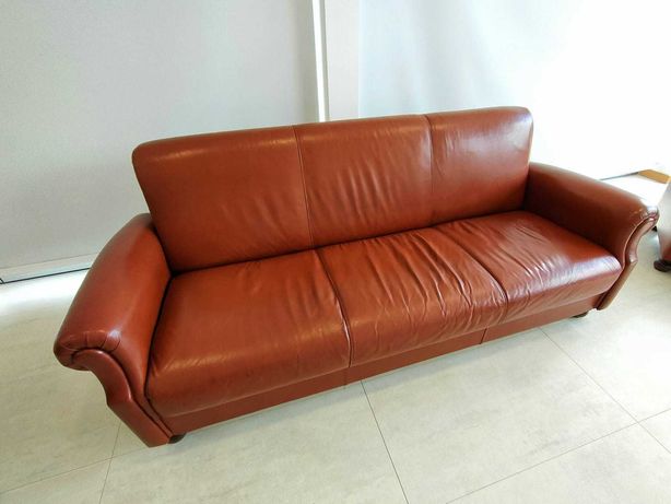 Sofa Vintagem em Couro - Excelente estado