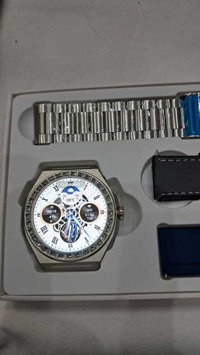 Smartwatch LG72 Pro Max Prata novo