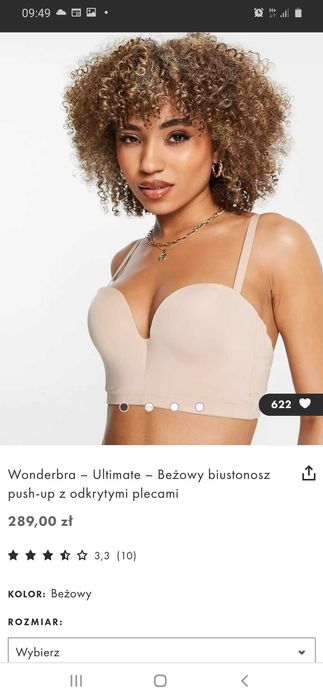 Biustonosz Wonderbra 75B