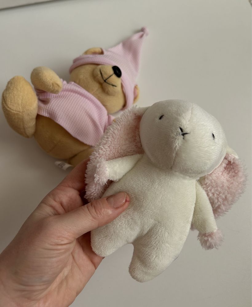 Мʼякі іграшки для дівчинки зайчик/ведмедик