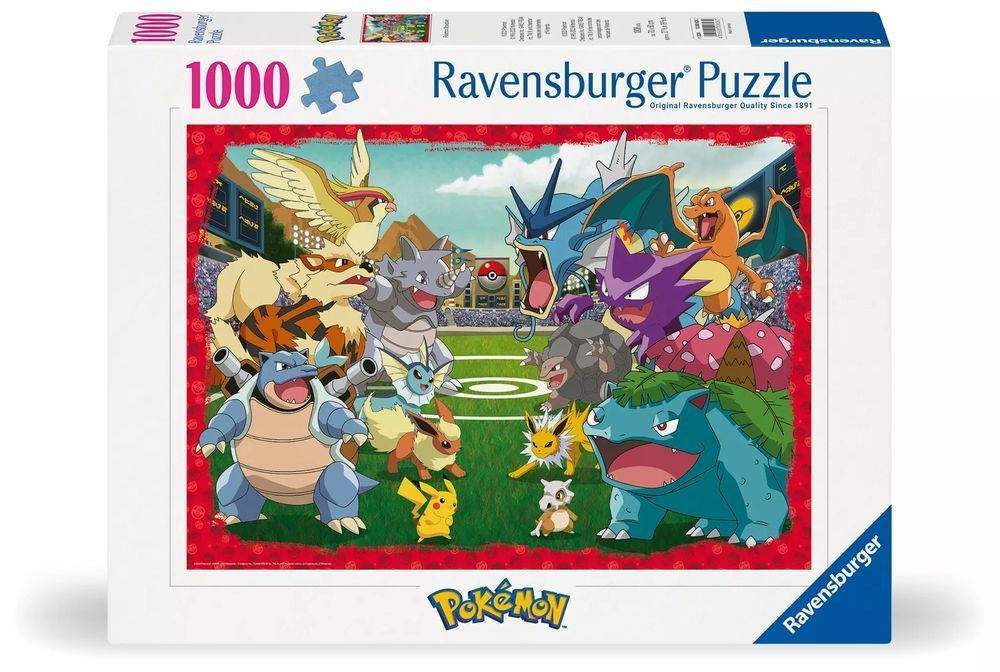 Puzzle 1000 elementów. Pokemon. Ostateczna rozgrywka. Ravensburger