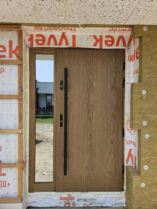 drzwi zewnętrzne drewniane producent gwarancja, montaż, dowóz