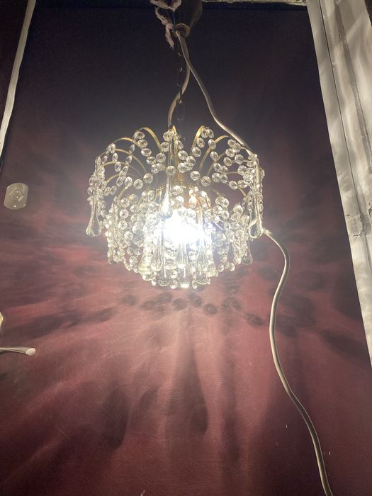 Люстра хрустальная Preciosa Jablonec N.N. 1960е(Чехословаия)