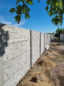 ogrodzenie betonowe + montaż