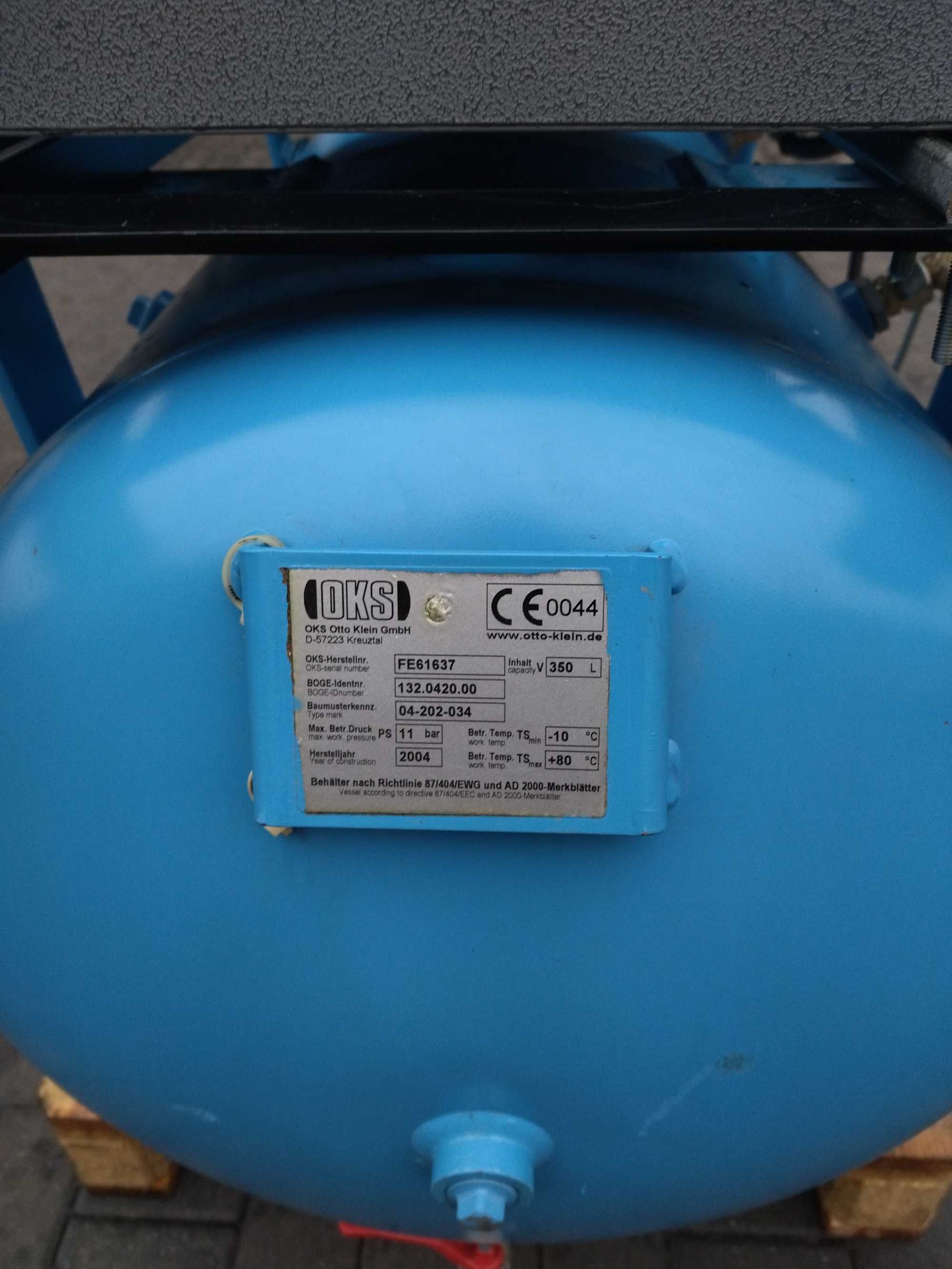 SPRAWNA!!! Sprężarka 350L BOGE S10 7,5kW 1,06m3/min 10bar S015523