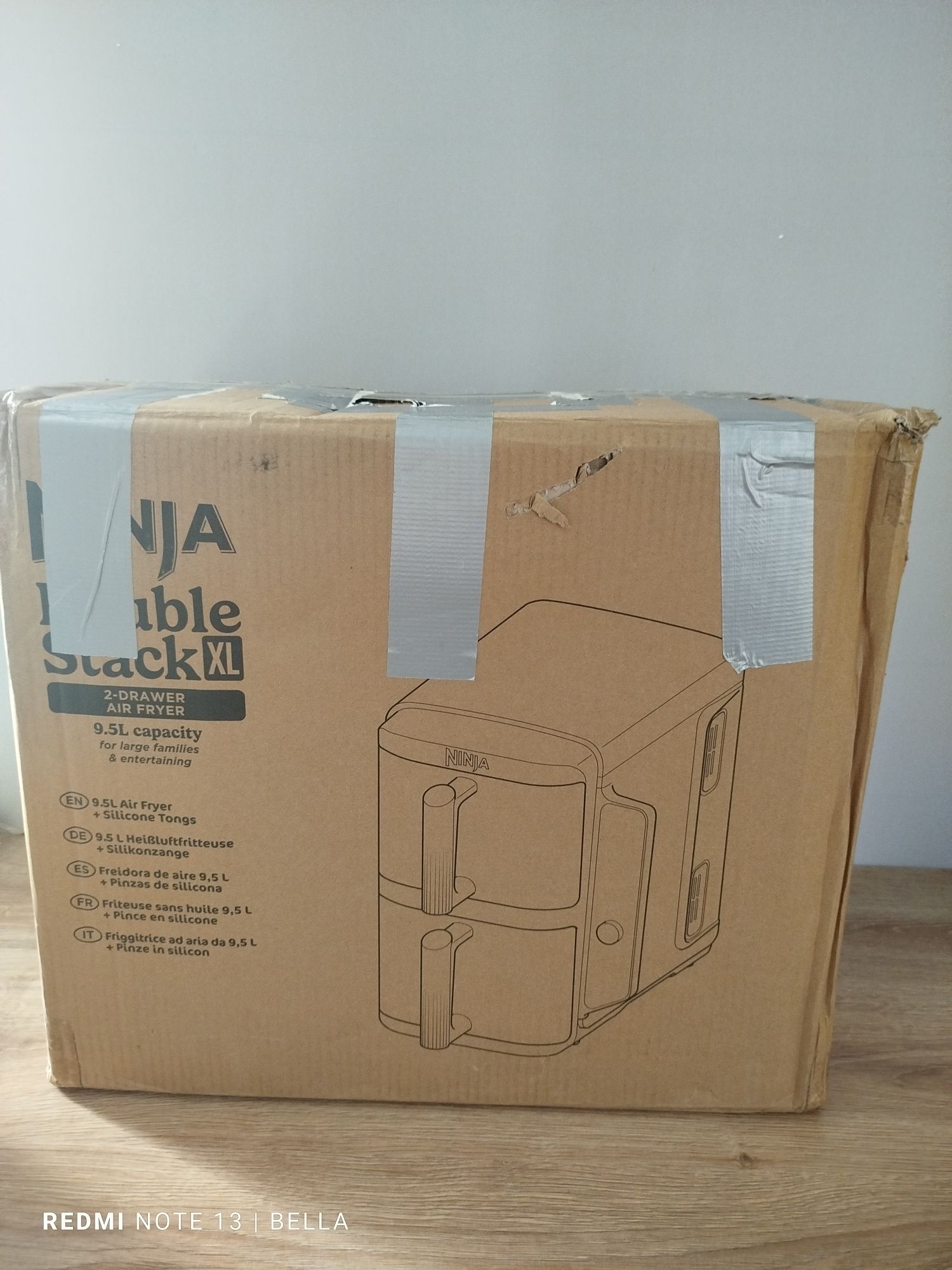 Ninja Double Stack XL frytkownica beztłuszczowa 9,5 l 2 szuflady nowa