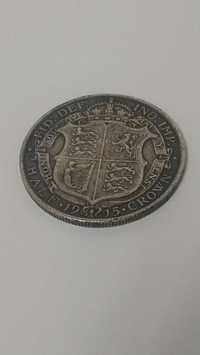 Монета Стерлінг Срібна половина корони 1915р. Георг V