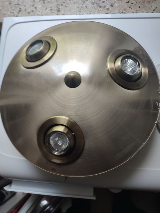 Żyrandol mosiężny UFO