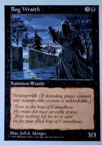 Magic the Gathering  - Bog Wraith  - 5th Edition
