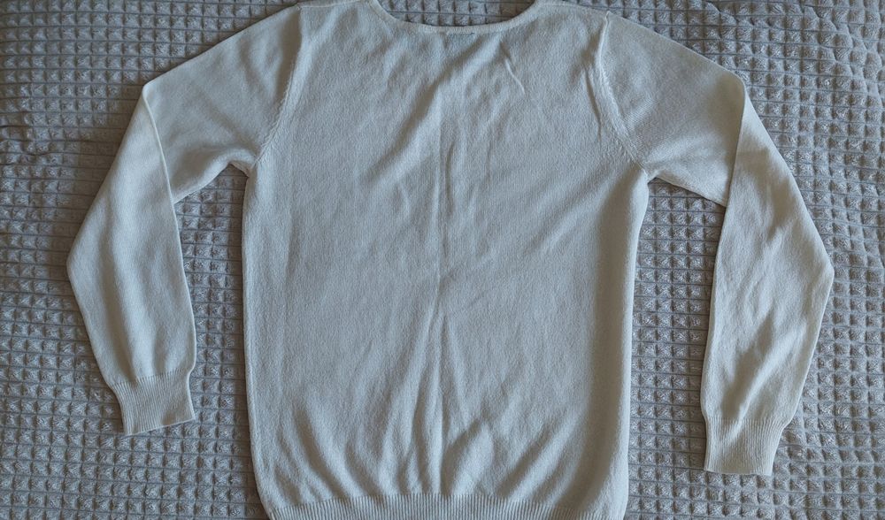 Sweterek damski jasny krem