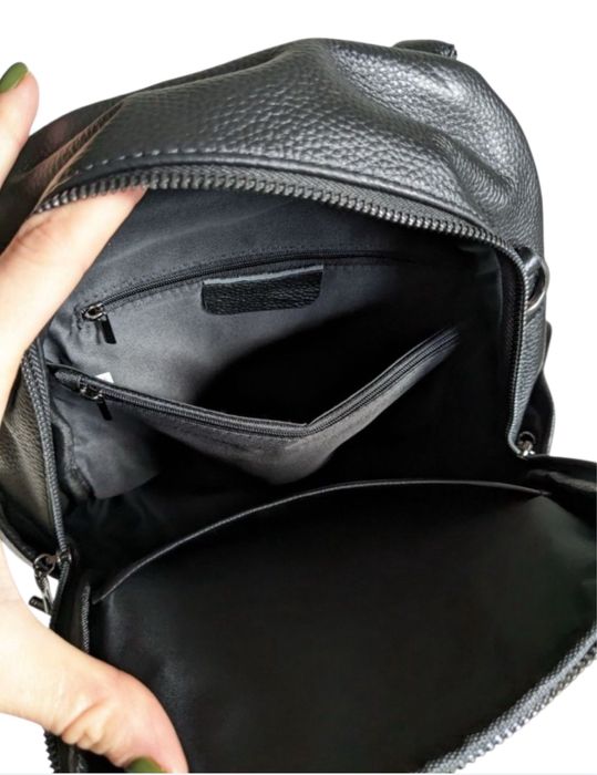 Шкіряний жіночий рюкзак-сумка, Кожаный женский рюкзак