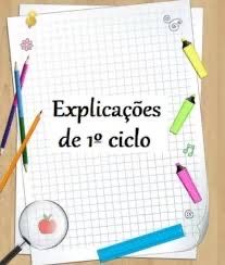 Explicações/ apoio ao estudo 1.º Ciclo do Ensino Básico