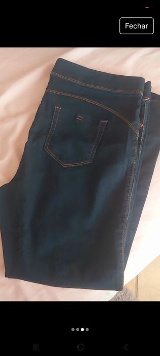 Calças ganga justas