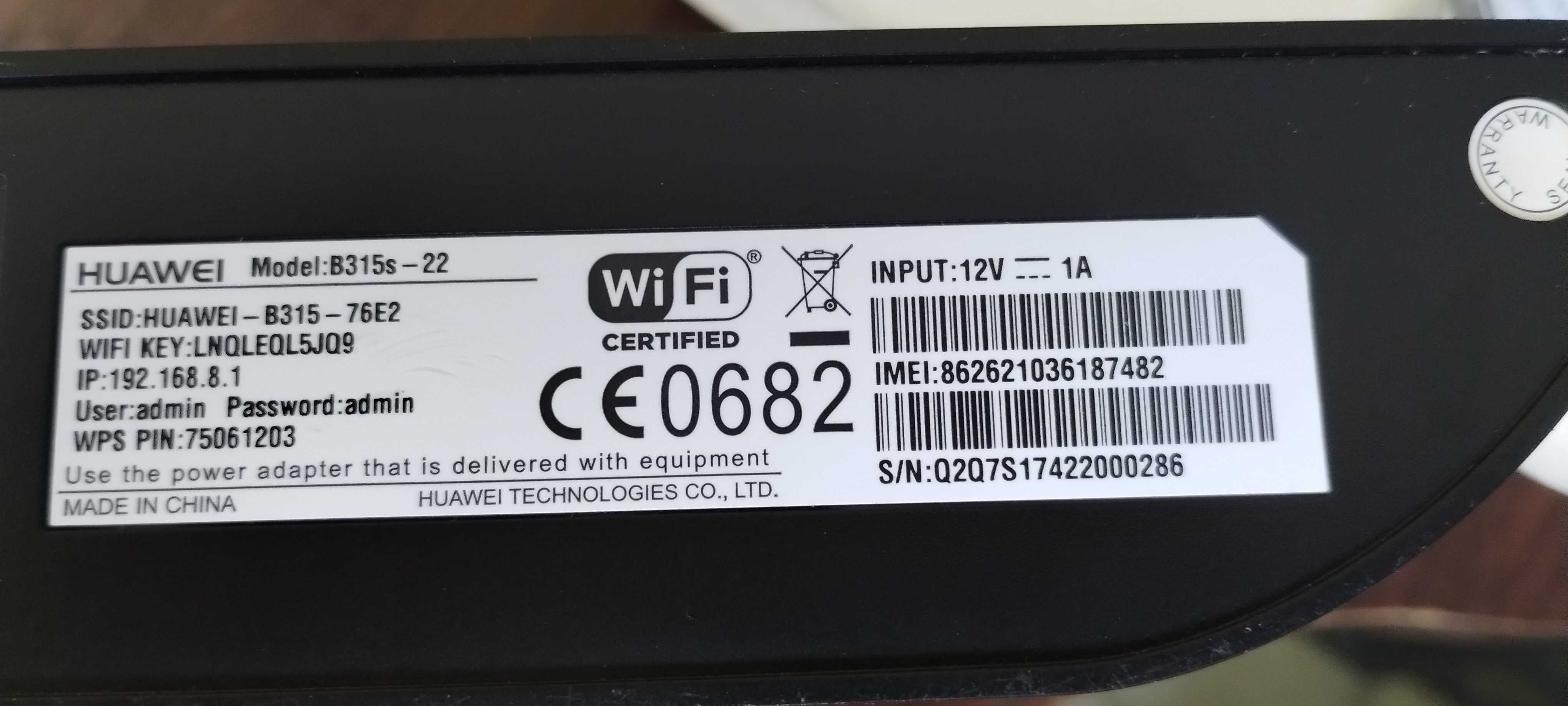 Router HUAWEI B315s-22