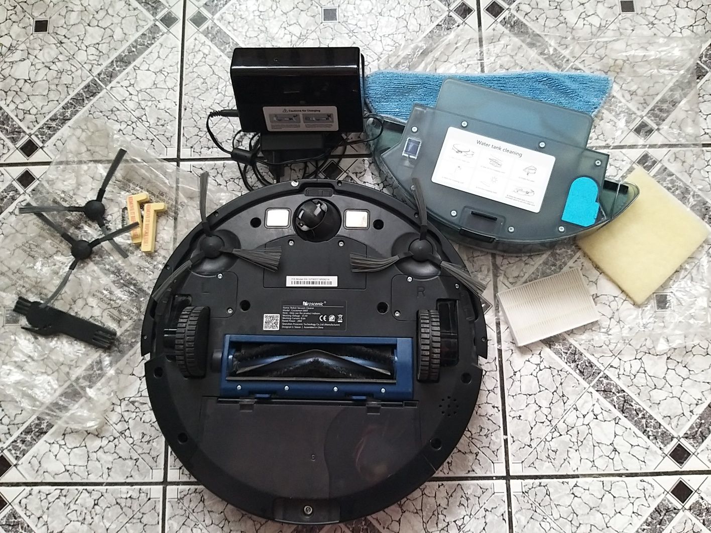 Robot sprzątający PROSCENIC 800T 2w1 mopujący 28W 2000 Pa 0,6L 350ml