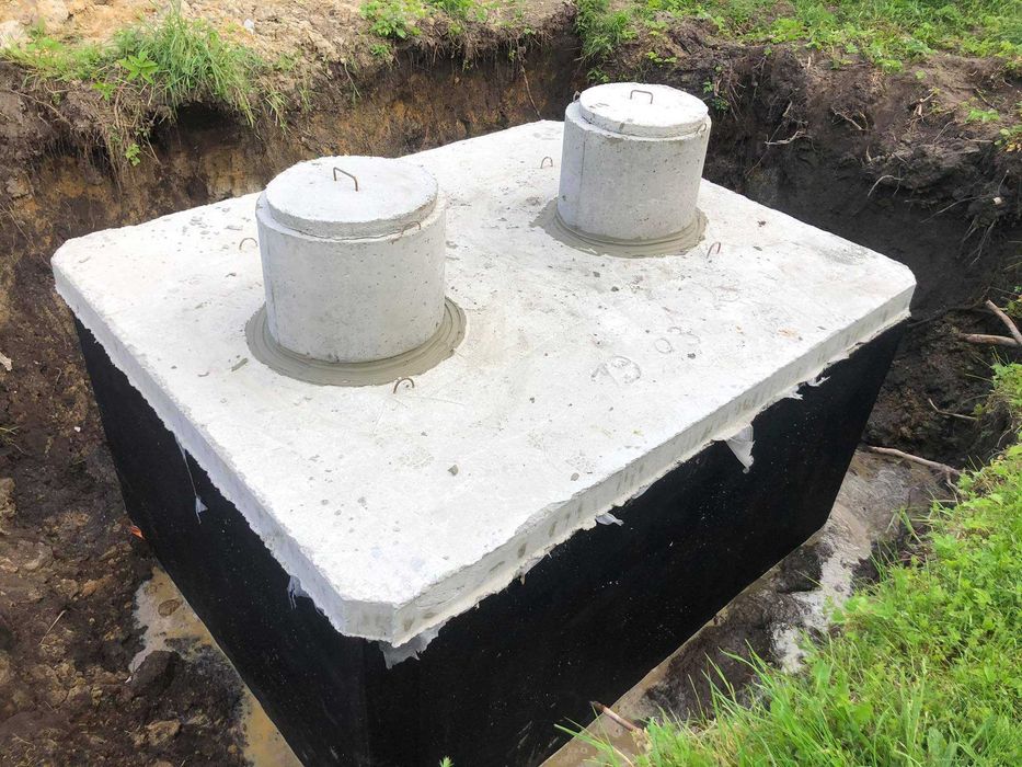 Szambo jedno i dwukomorowe 12 m³ – beton B30, transport HDS