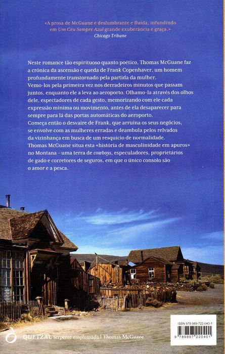 Livro - Um Céu Sempre Azul - Thomas McGuane