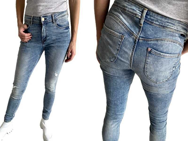 H&M Denim jeggings jeansy elastyczne miękkie push - up M