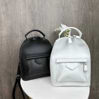 Женский мини рюкзак жіночий рюкзачок портфель черный белый