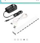 Amazon Basics 10 port usb 3 hub power Хороший хаб на 10портов питание