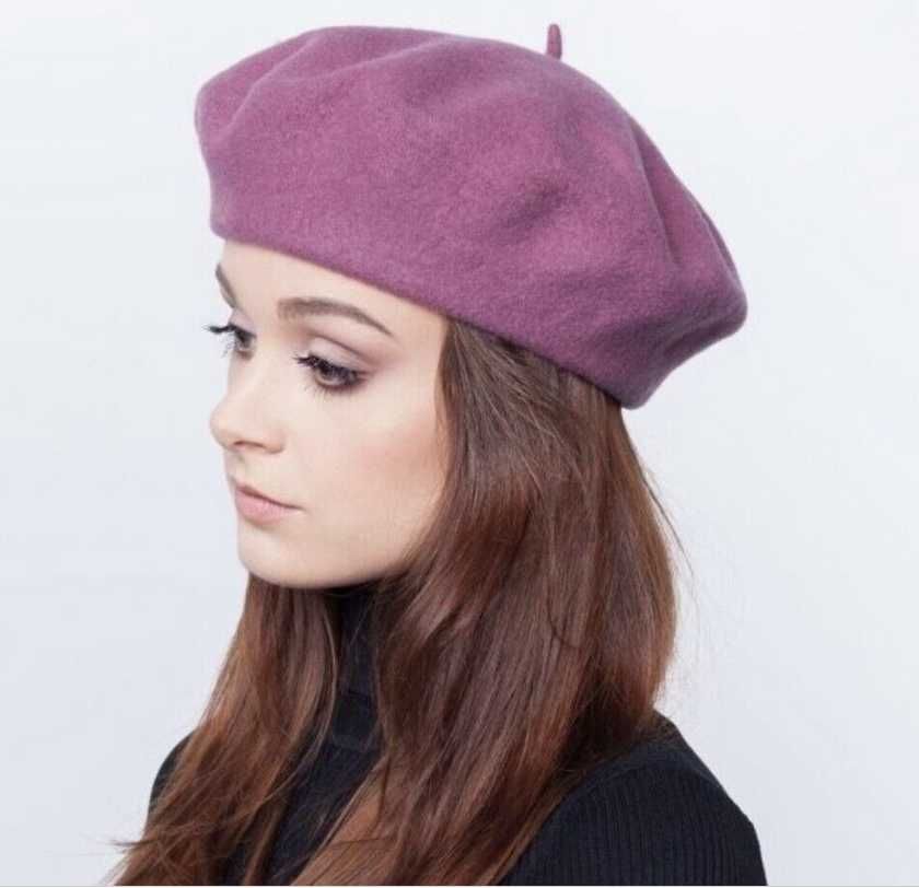 Шерстяной берет zara , р.56-58