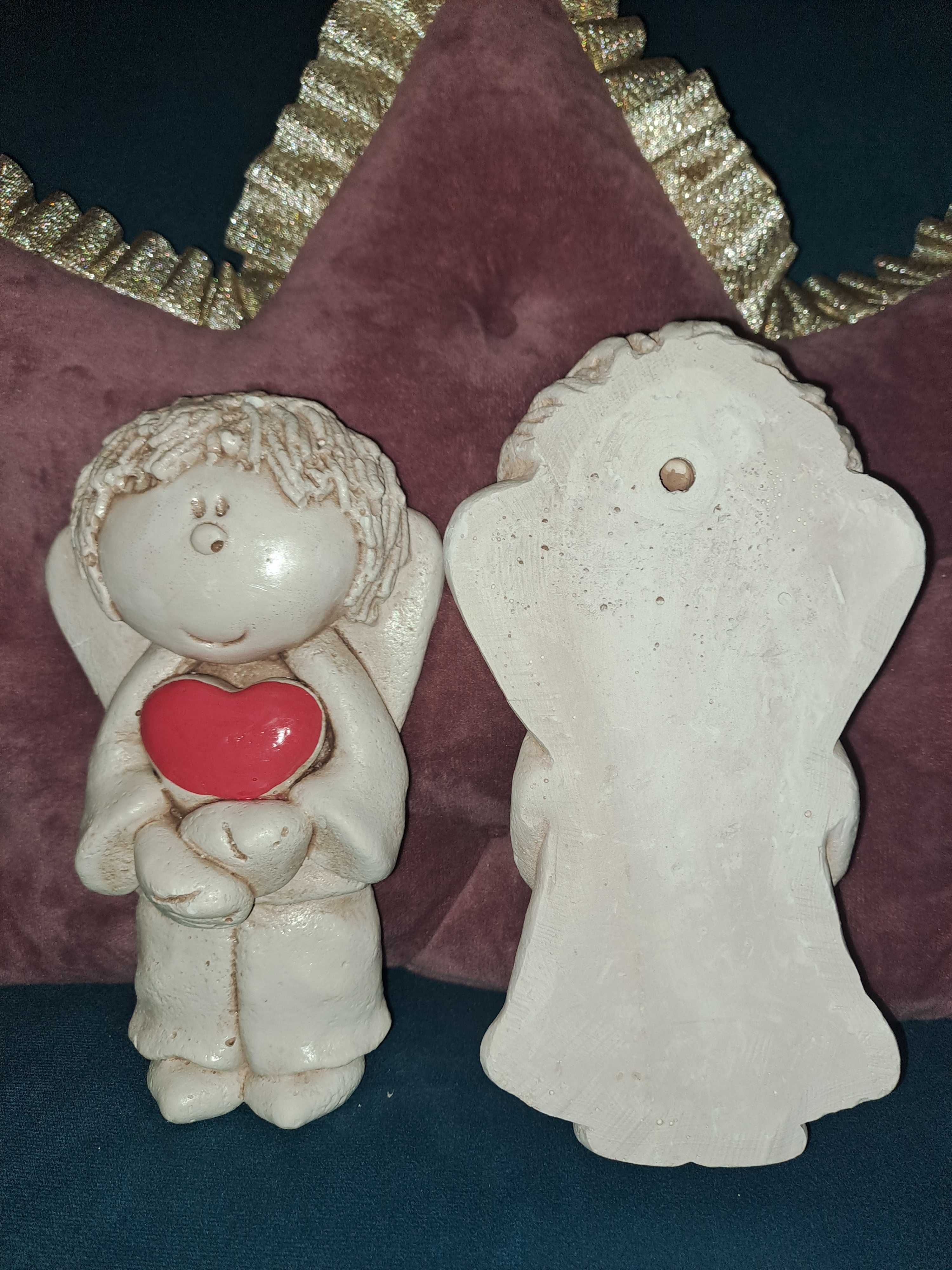 Anioł ceramiczny 2 sztuki